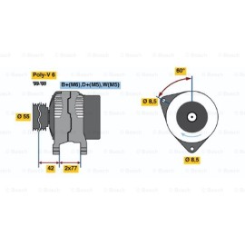 Γεννήτρια BOSCH 0123310053