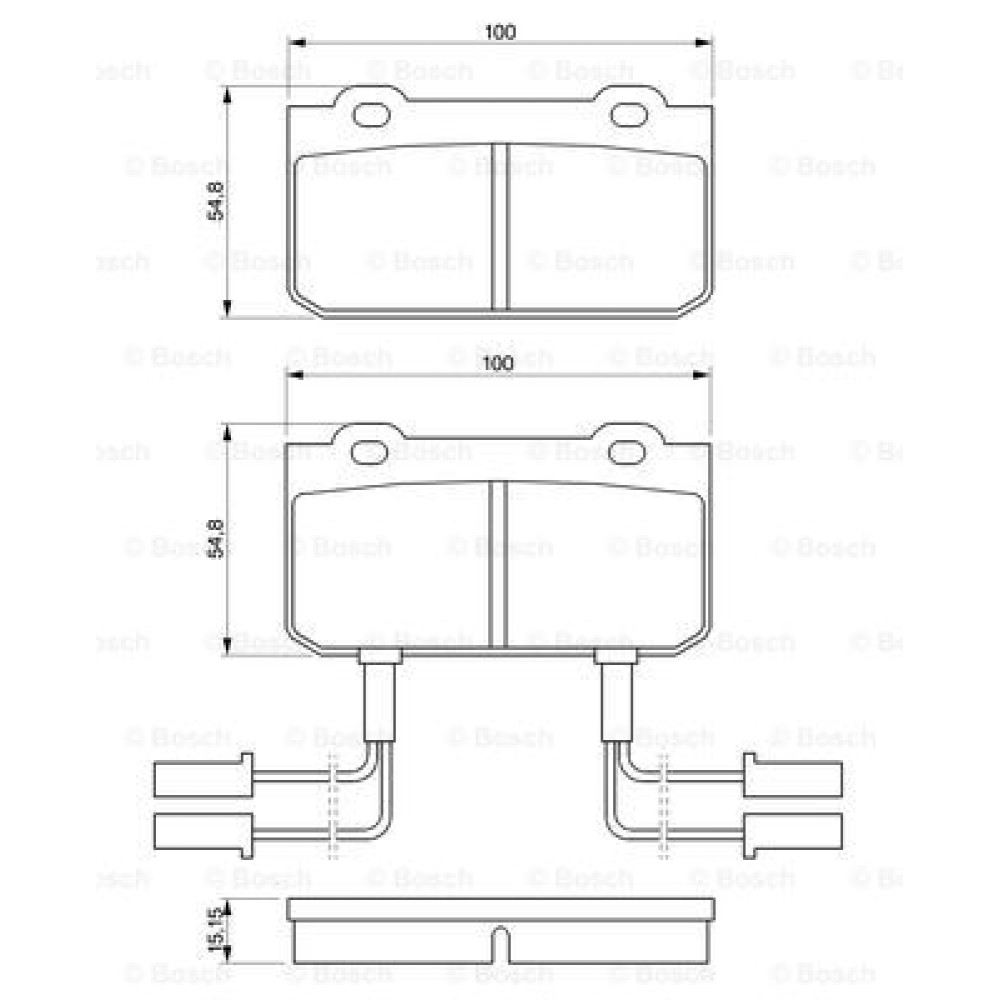 Σετ τακάκια εμπρός BOSCH 0986469441