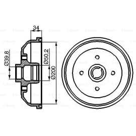 Ρουλεμάν τροχού BOSCH 0986477040