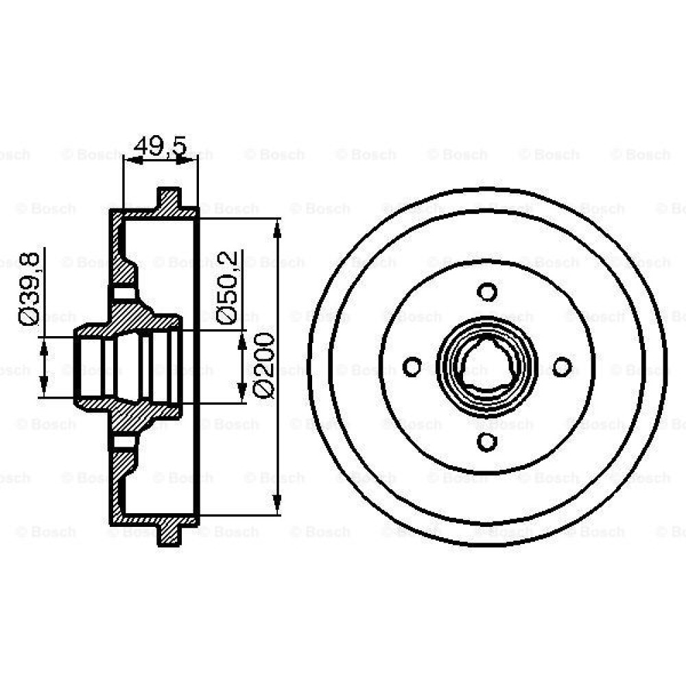 Ρουλεμάν τροχού BOSCH 0986477041