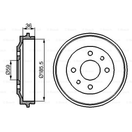 Ρουλεμάν τροχού BOSCH 0986477055