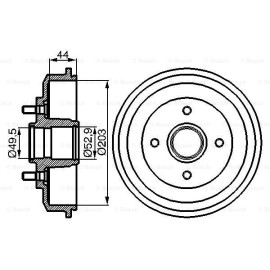 Ρουλεμάν τροχού BOSCH 0986477102