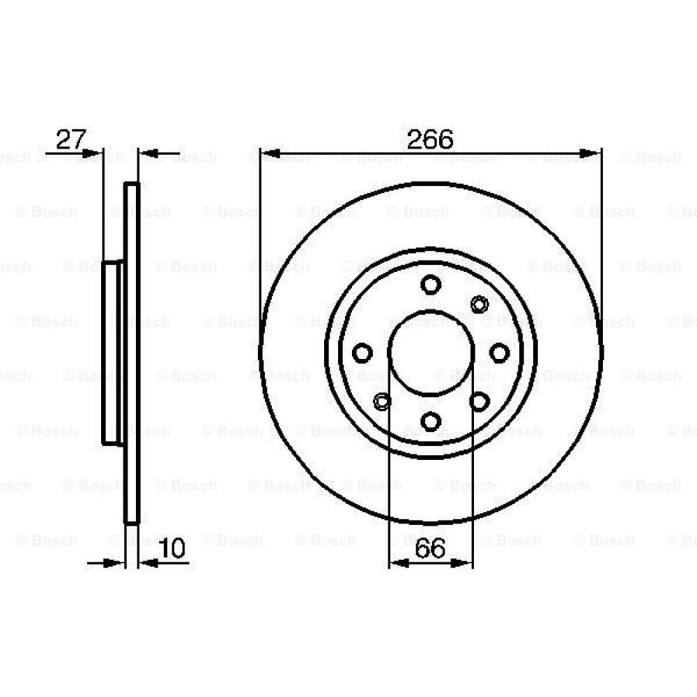 Δισκόπλακα εμπρός BOSCH 0986478090