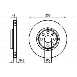 Δισκόπλακα εμπρός BOSCH 0986478535