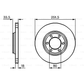 Δισκόπλακα εμπρός BOSCH 0986478658