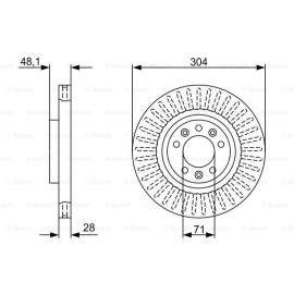 Δισκόπλακα εμπρός BOSCH 0986479A89