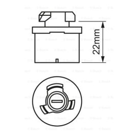 Λυχνία, προβολείς ομίχλης BOSCH 1987302024