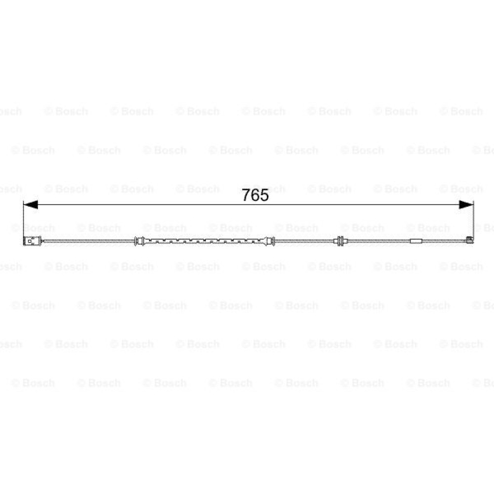 Προειδοπ. επαφή, φθορά υλικού τριβής των φρένων BOSCH 1987473018