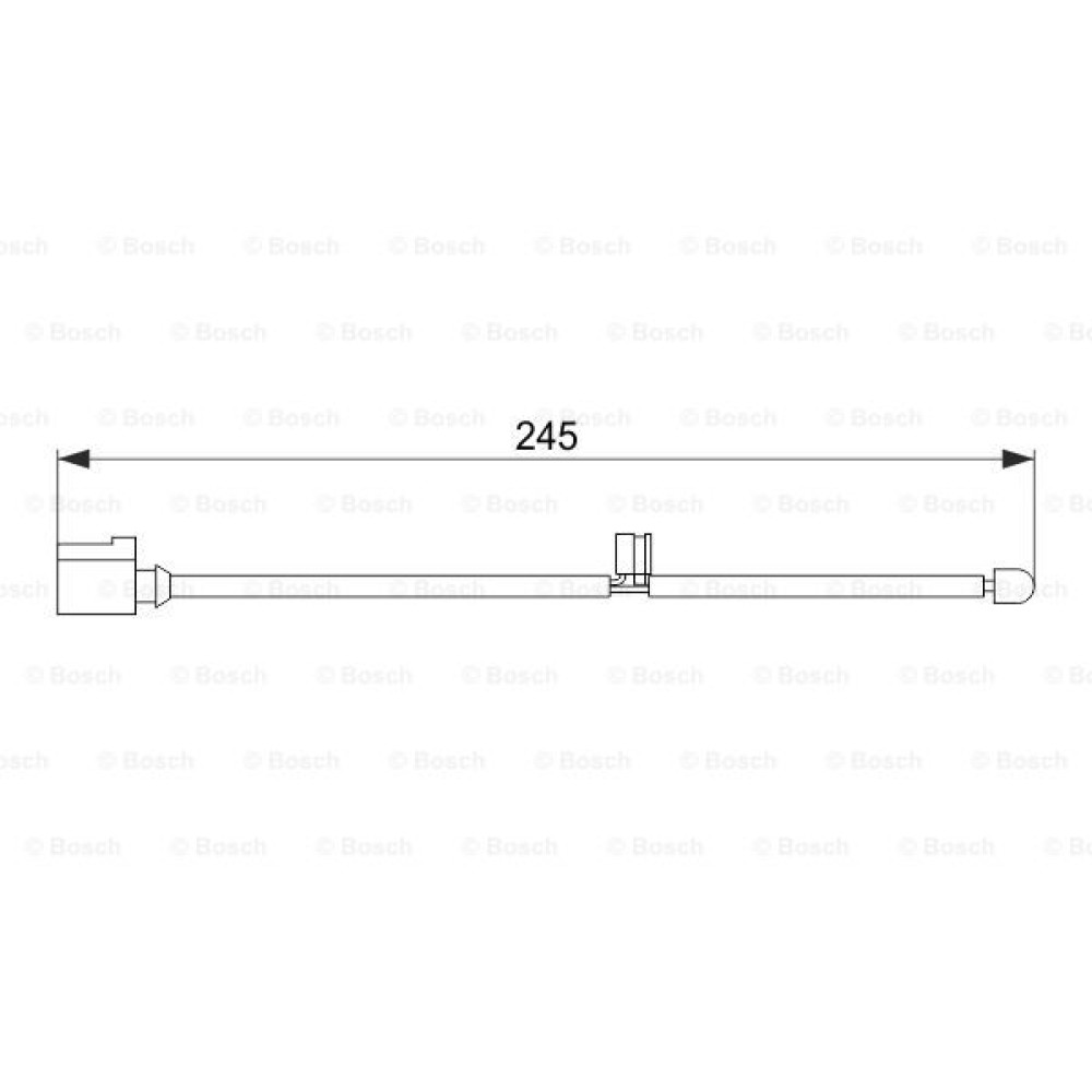 Προειδοπ. επαφή, φθορά υλικού τριβής των φρένων BOSCH 1987474563
