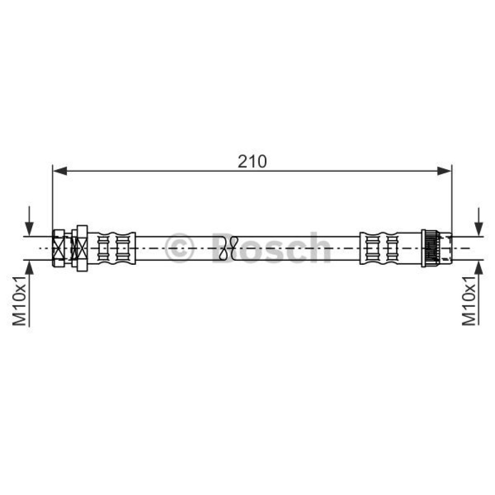 Ελαστικοί σωλήνες φρένων (μαρκούτσια) BOSCH 1987476044