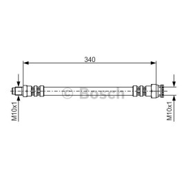 Ελαστικός σωλήνας φρένων BOSCH 1987476393