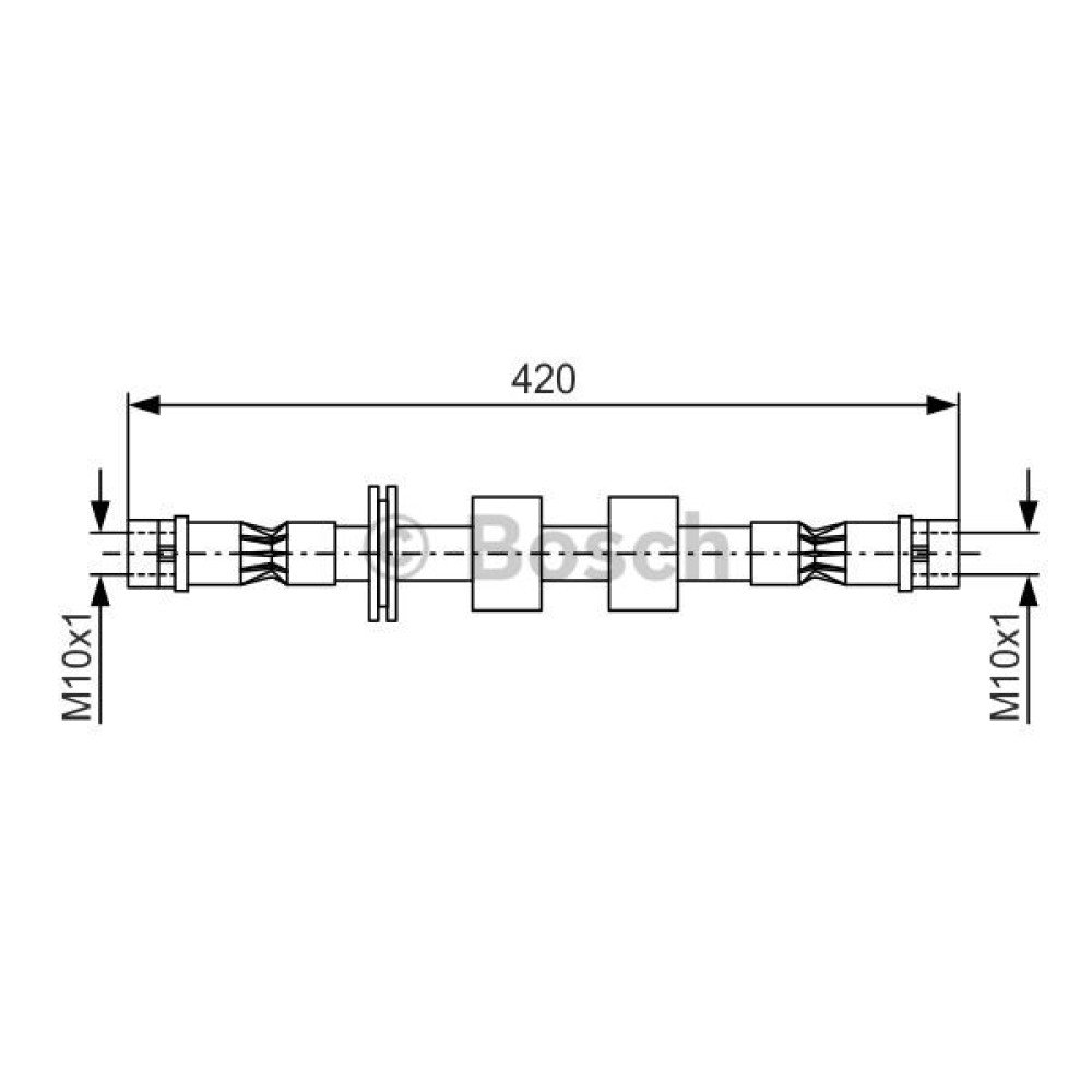 Ελαστικός σωλήνας φρένων BOSCH 1987476414