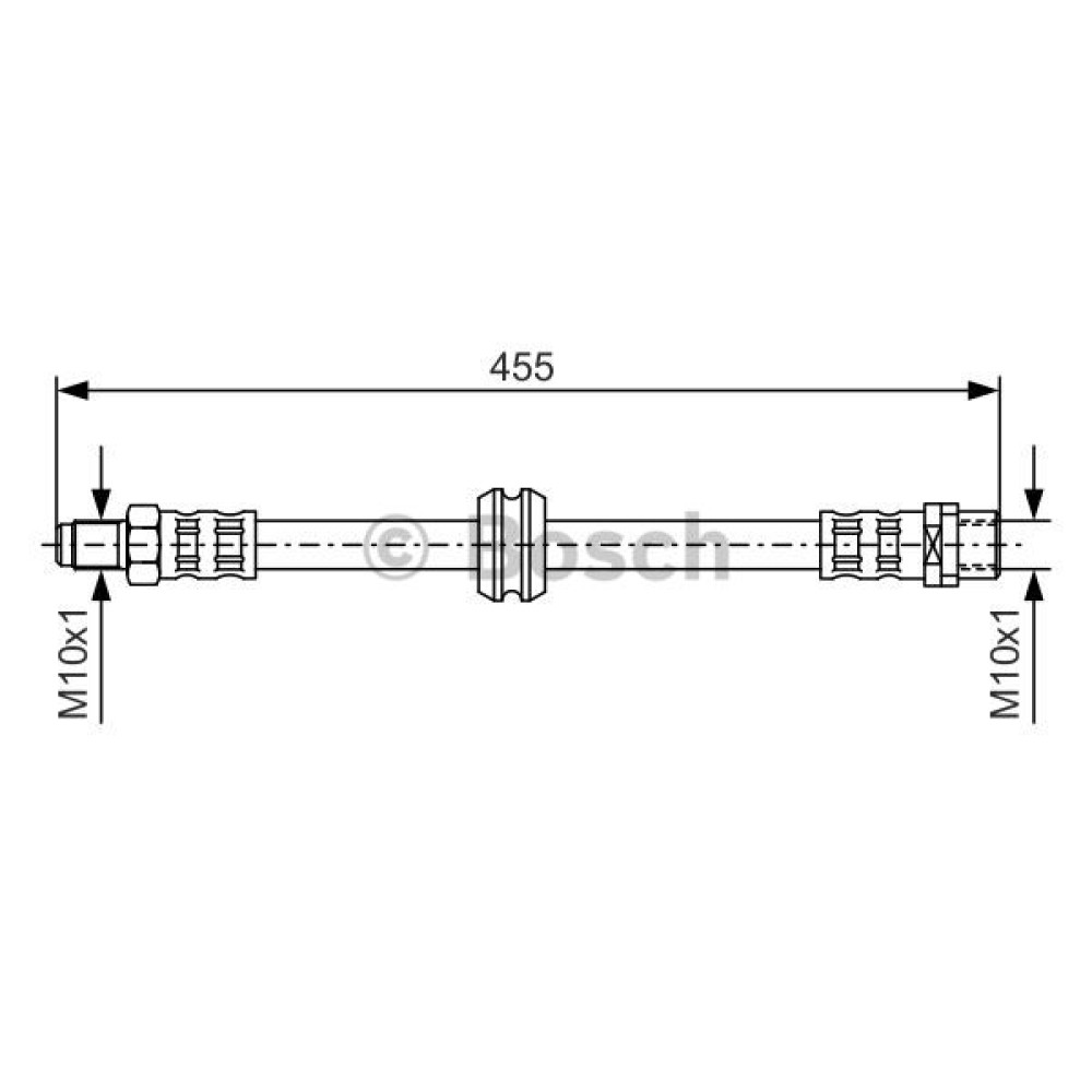 Ελαστικός σωλήνας φρένων BOSCH 1987476444