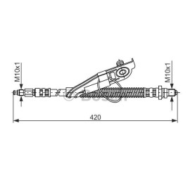 Ελαστικοί σωλήνες φρένων (μαρκούτσια) BOSCH 1987476816