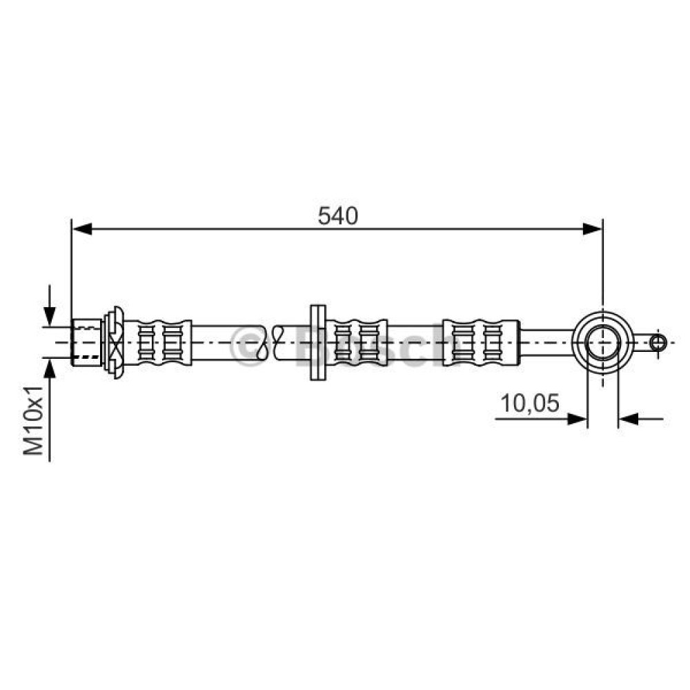 Ελαστικός σωλήνας φρένων BOSCH 1987476833