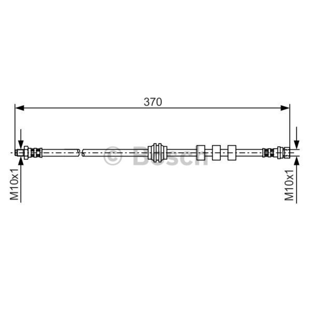 Ελαστικοί σωλήνες φρένων (μαρκούτσια) BOSCH 1987476886