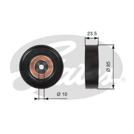 Τροχαλία αδρανείας ιμάντα poly-V GATES T36274