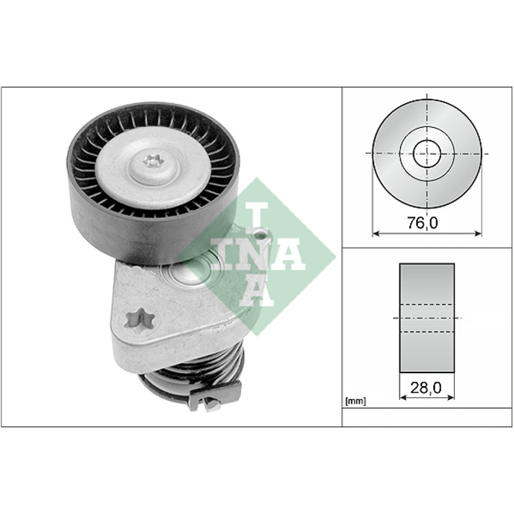 Τεντωτήρας ιμάντα poly-V INA 534008130