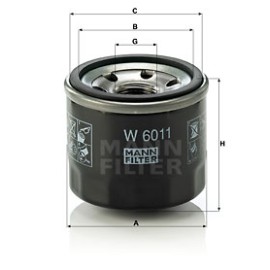 Φίλτρο λαδιού MANN-FILTER W6011