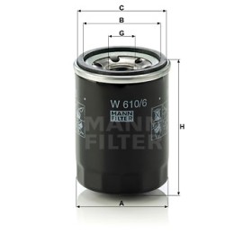 Φίλτρο λαδιού MANN-FILTER W 6106