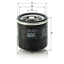 Φίλτρο λαδιού MANN-FILTER W 671