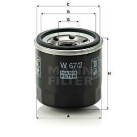 Φίλτρο λαδιού MANN-FILTER W 672