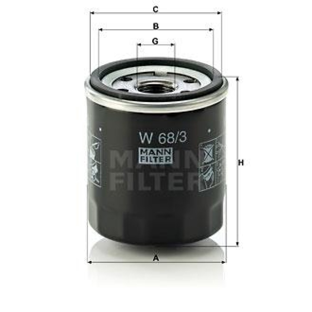 Φίλτρο λαδιού MANN-FILTER W 683