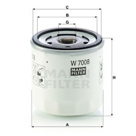 Φίλτρο λαδιού MANN-FILTER W7008