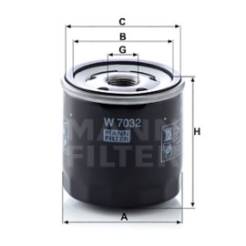 Φίλτρο λαδιού MANN-FILTER W7032