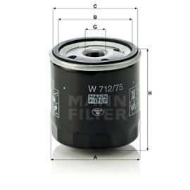 Φίλτρο λαδιού MANN-FILTER W 71275