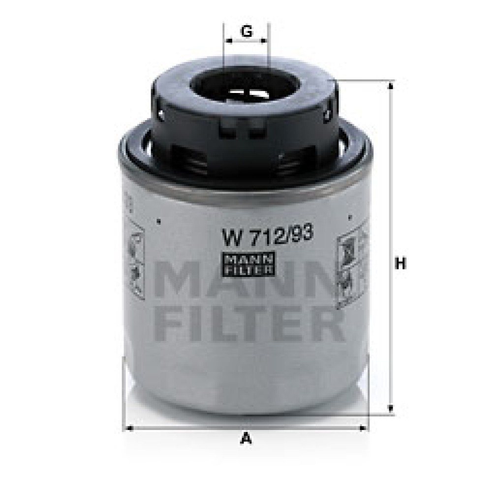 Φίλτρο λαδιού MANN-FILTER W 71293