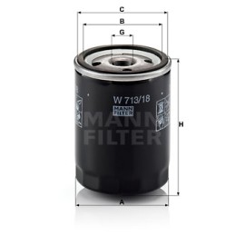 Φίλτρο λαδιού MANN-FILTER W71318