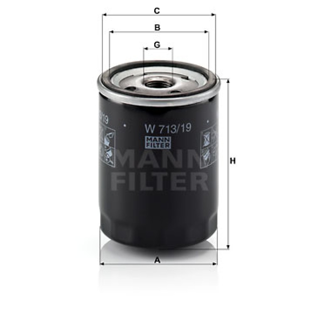 Φίλτρο λαδιού MANN-FILTER W 71319