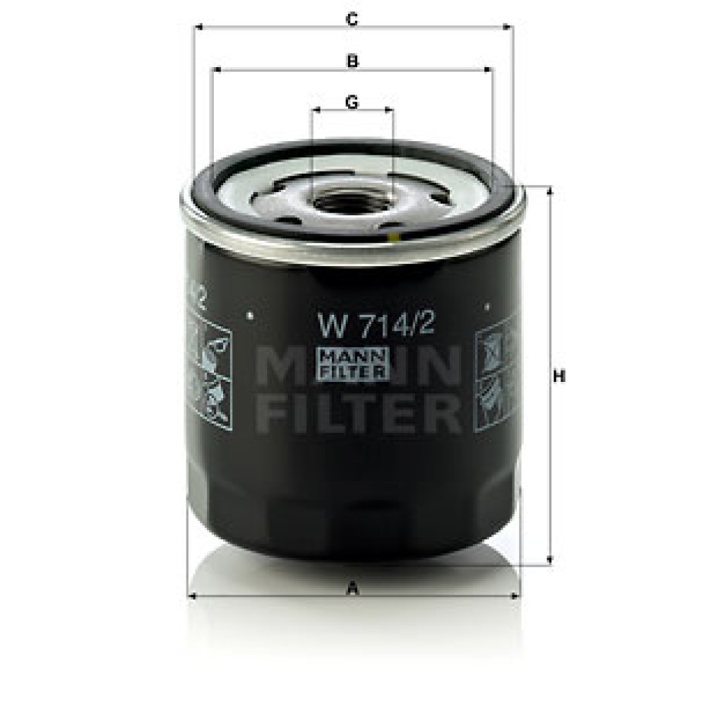 Φίλτρο λαδιού MANN-FILTER W7142