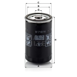 Φίλτρο λαδιού MANN-FILTER W 71914