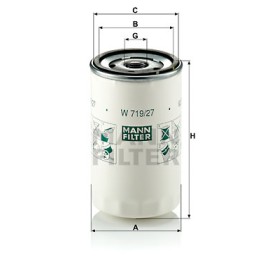 Φίλτρο λαδιού MANN-FILTER W 71927