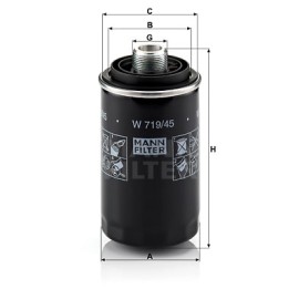 Φίλτρο λαδιού MANN-FILTER W 71945