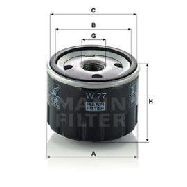 Φίλτρο λαδιού MANN-FILTER W77