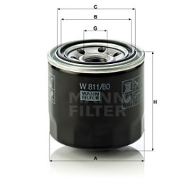 Φίλτρο λαδιού MANN-FILTER W 81180