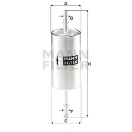 Φίλτρο καυσίμων MANN-FILTER WK 5121