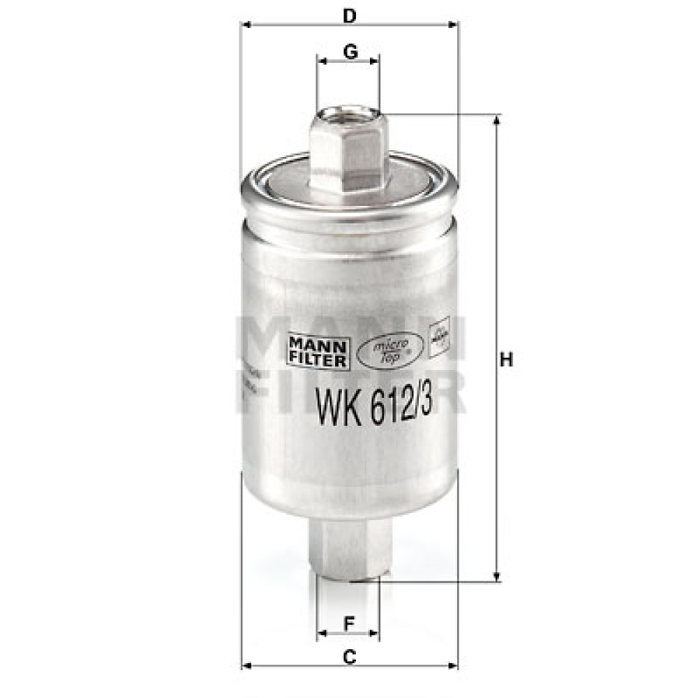 Φίλτρο καυσίμων MANN-FILTER WK 6123