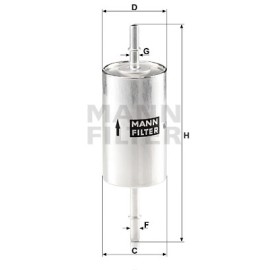 Φίλτρο καυσίμων MANN-FILTER WK 61446