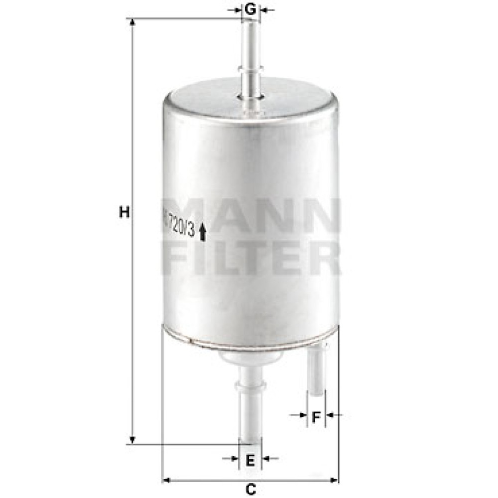 Φίλτρο καυσίμων MANN-FILTER WK 7203