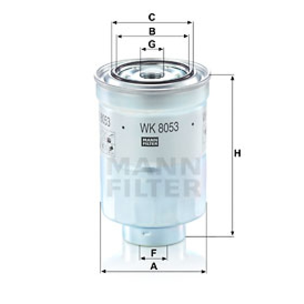 Φίλτρο καυσίμων MANN-FILTER WK8053z