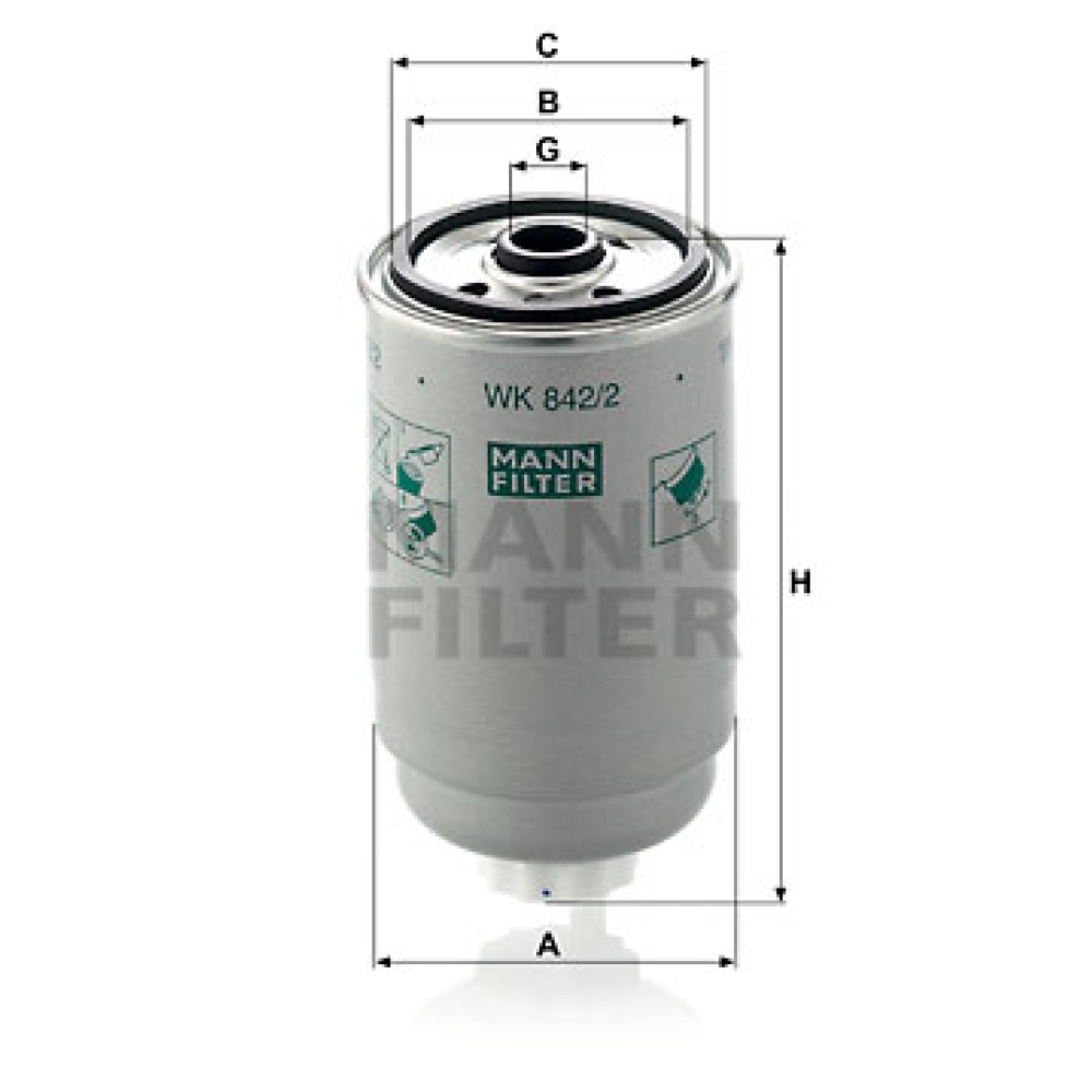 Φίλτρο καυσίμων MANN-FILTER WK 8422