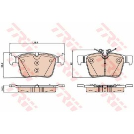 Σετ τακάκια πίσω MERCEDES A0084201320