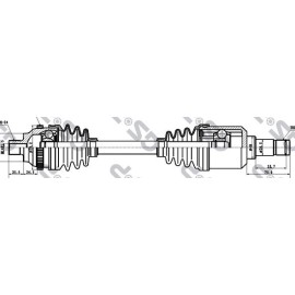 Άξονας μετάδοσης κίνησης MERCEDES Q0003234V011000000