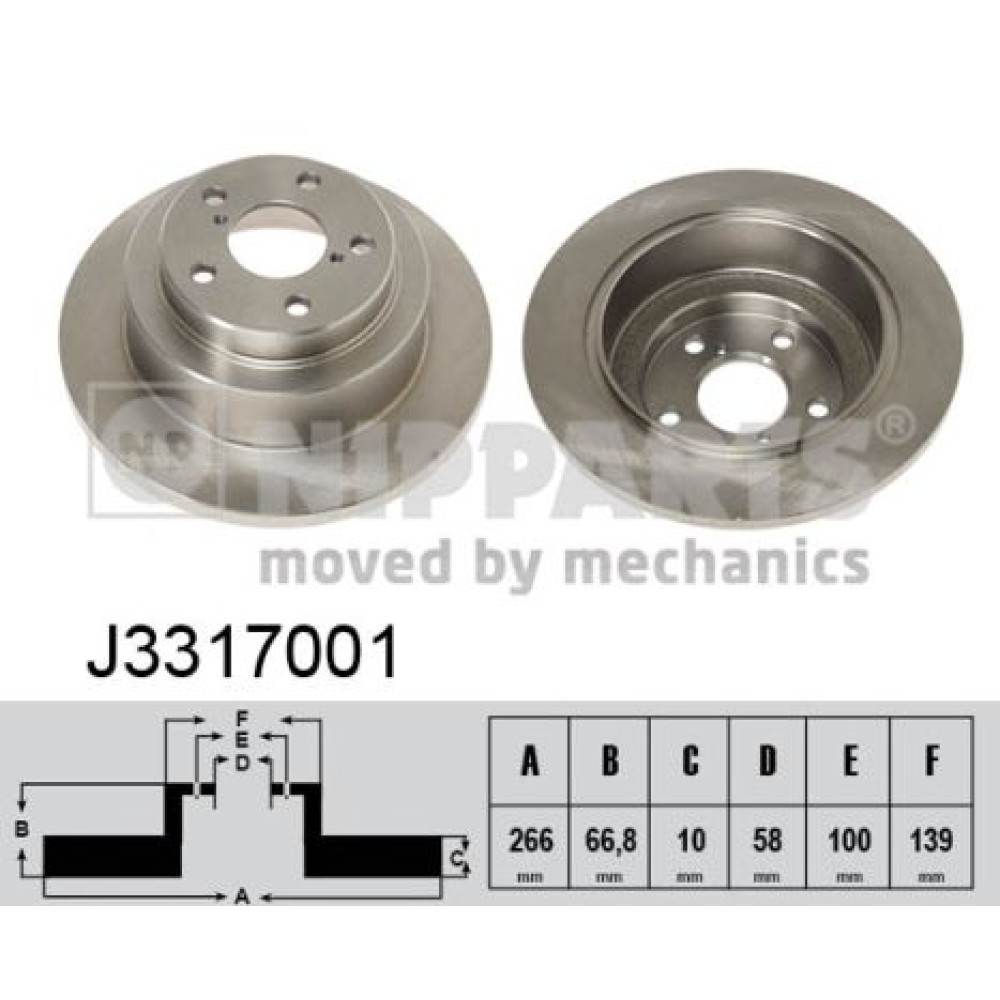 Δισκόπλακα NIPPARTS J3317001