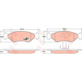 Σετ τακάκια εμπρός TRW GDB1221