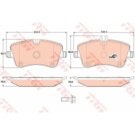 Σετ τακάκια εμπρός TRW GDB1413